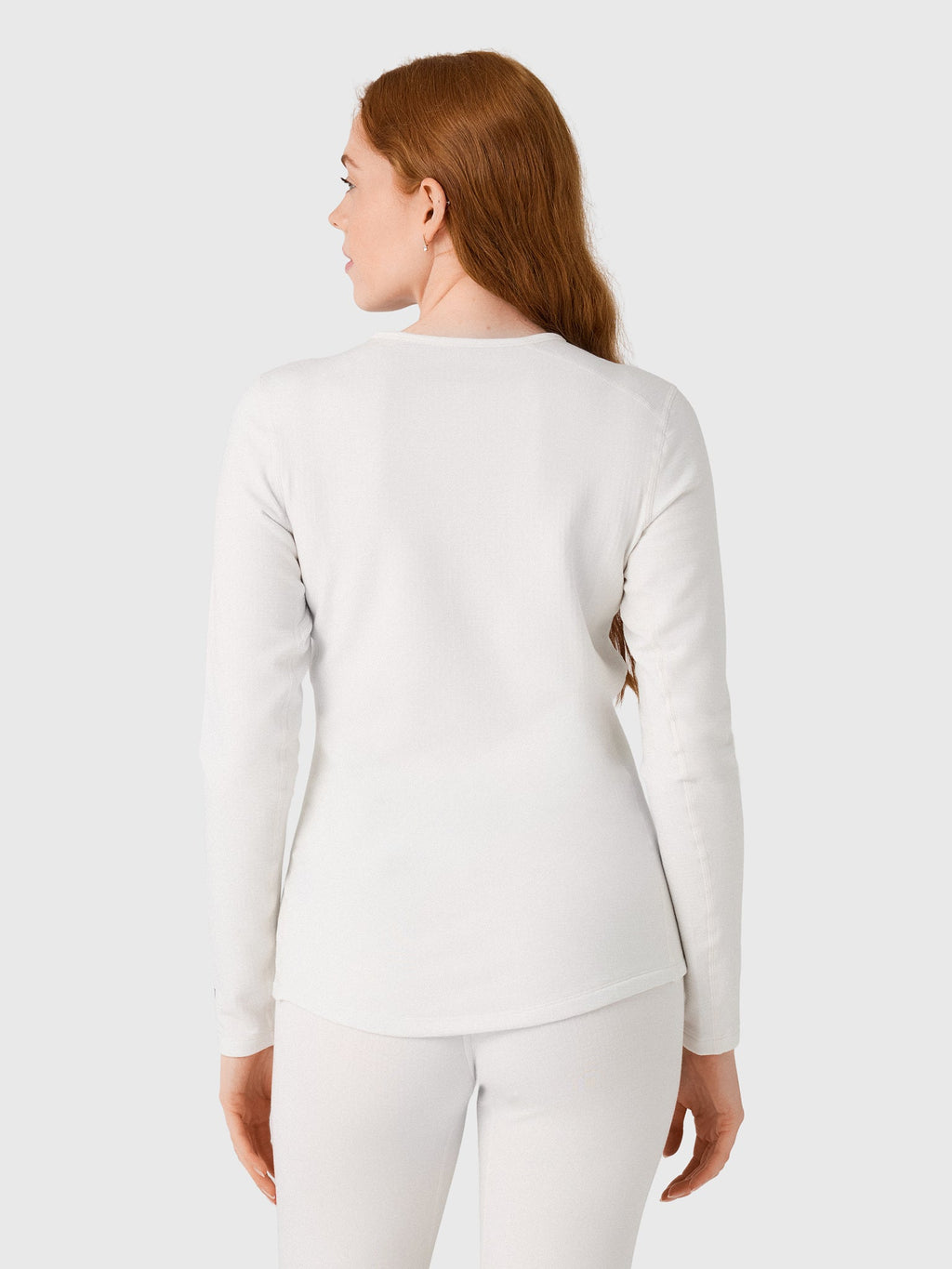 Le Bent Women's Heavyweight Grid Fleece Crew Base Layer Top