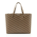 Balenciaga BB Monogram Canvas Signature Large Shopper Tote Bag - Brown