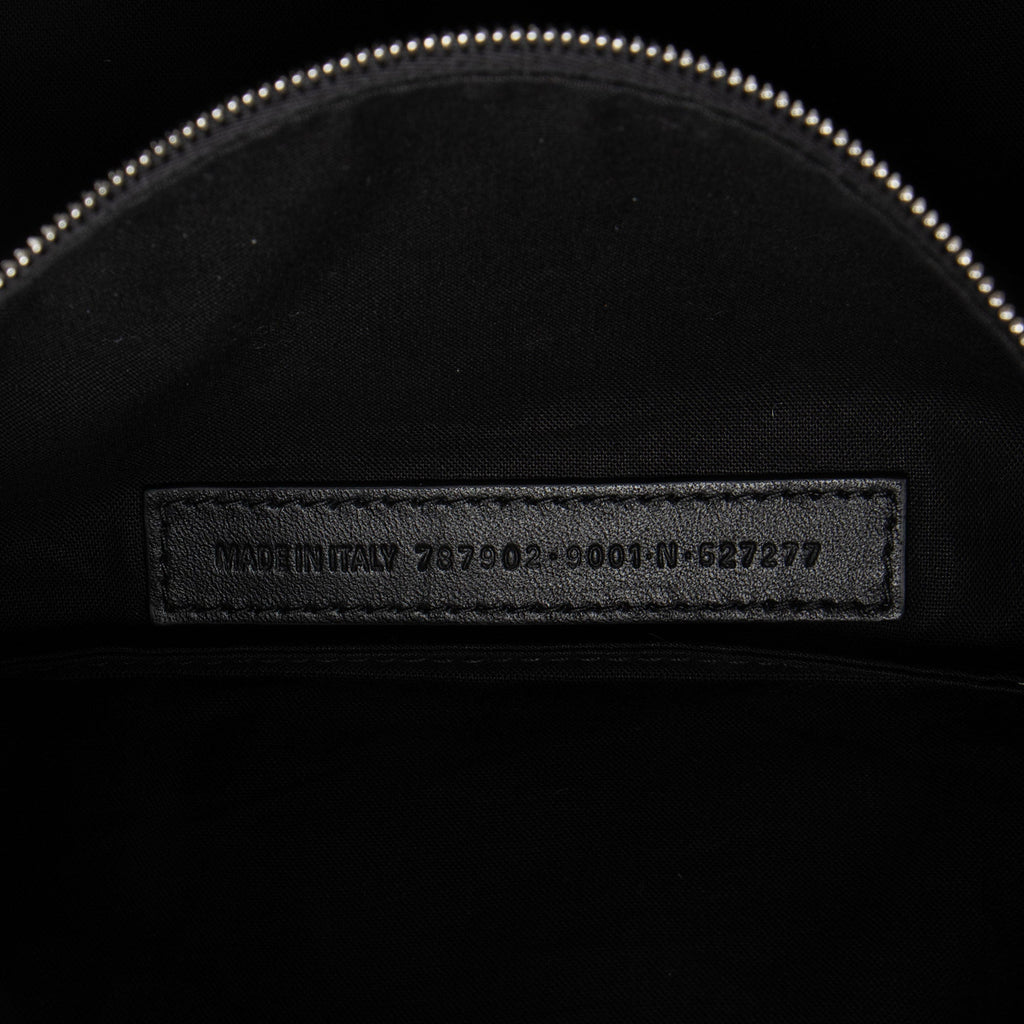 Balenciaga Calfskin Monaco Medium Shoulder Bag - White
