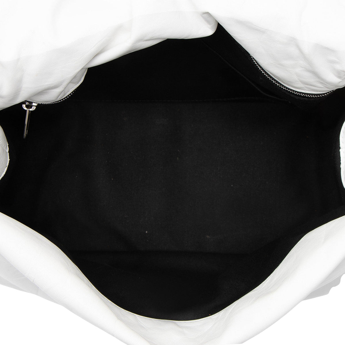 Balenciaga Calfskin Monaco Medium Shoulder Bag - White