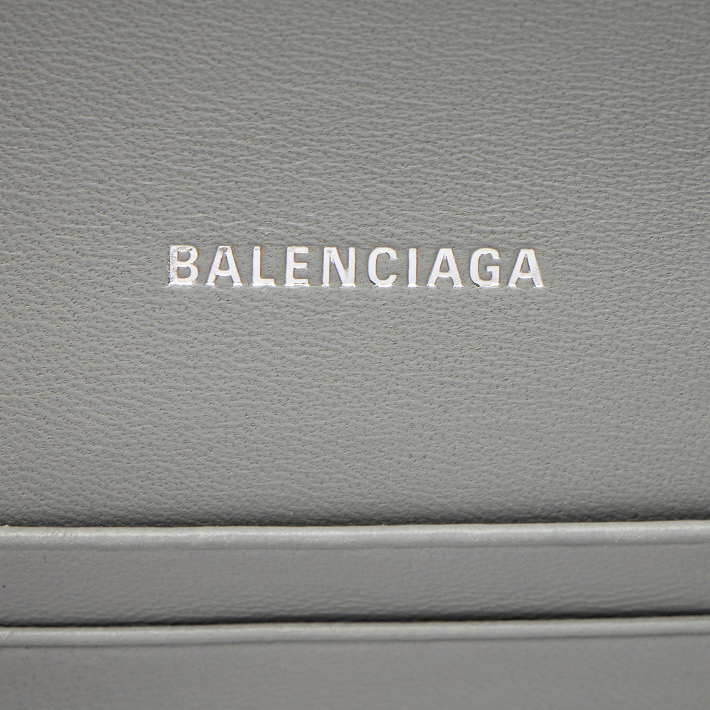 Balenciaga Glitter Hourglass XS Wallet on Chain - Silver