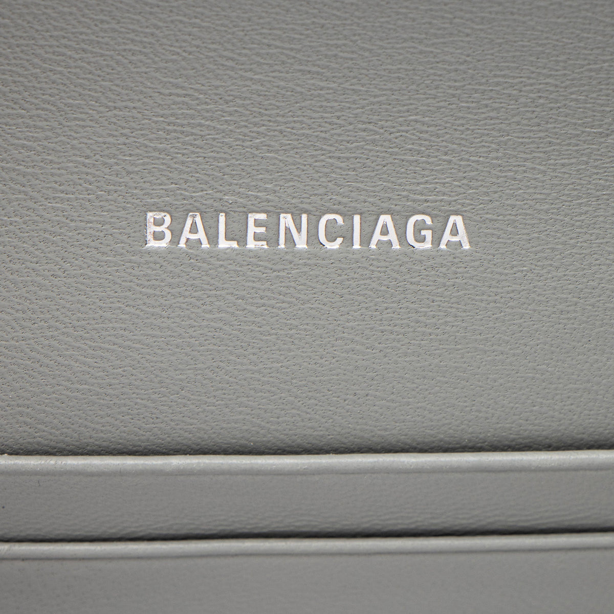 Balenciaga Glitter Hourglass XS Wallet on Chain - Silver