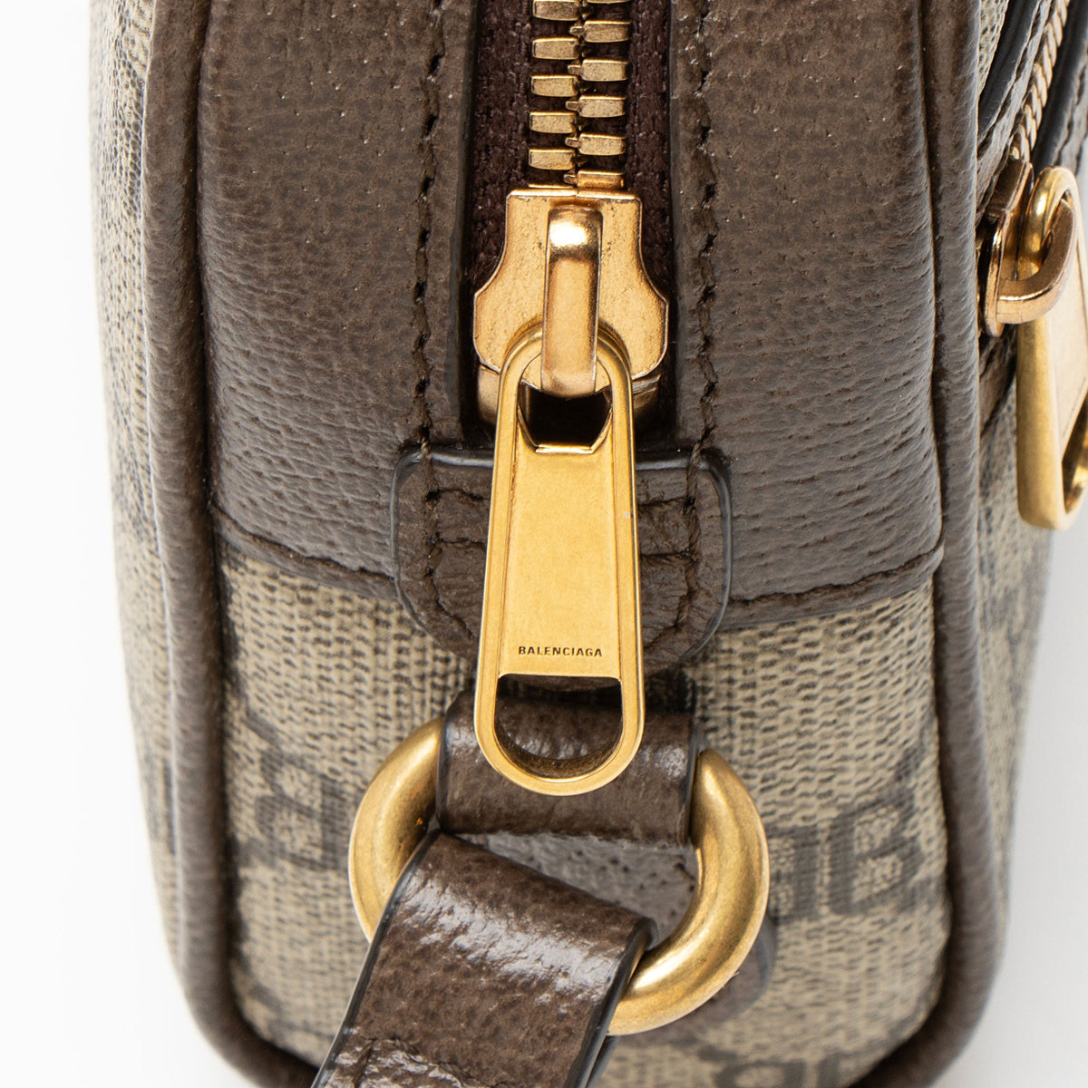 Balenciaga x Gucci BB Supreme Ophidia The Hacker Project Mini Shoulder Bag - Beige/Brown