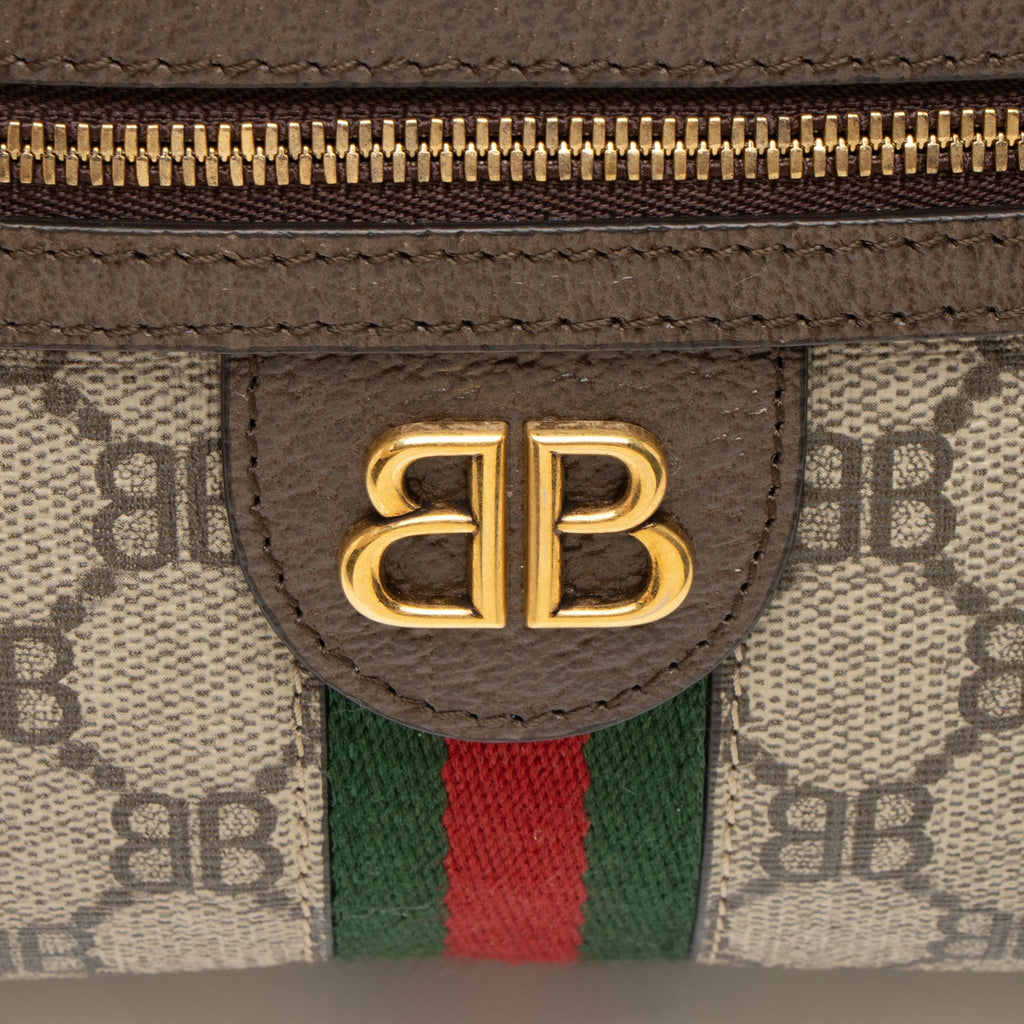 Balenciaga x Gucci BB Supreme Ophidia The Hacker Project Mini Shoulder Bag - Beige/Brown