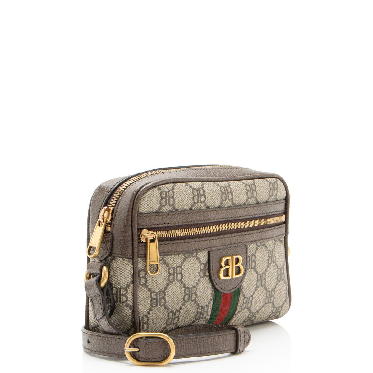 Balenciaga x Gucci BB Supreme Ophidia The Hacker Project Mini Shoulder Bag - Beige/Brown
