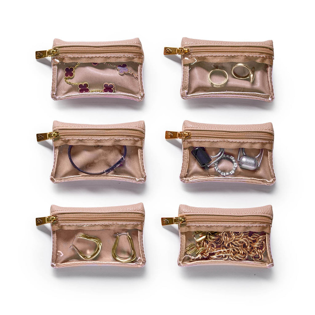 PEBBLE JEWELRY CASE - NUDE