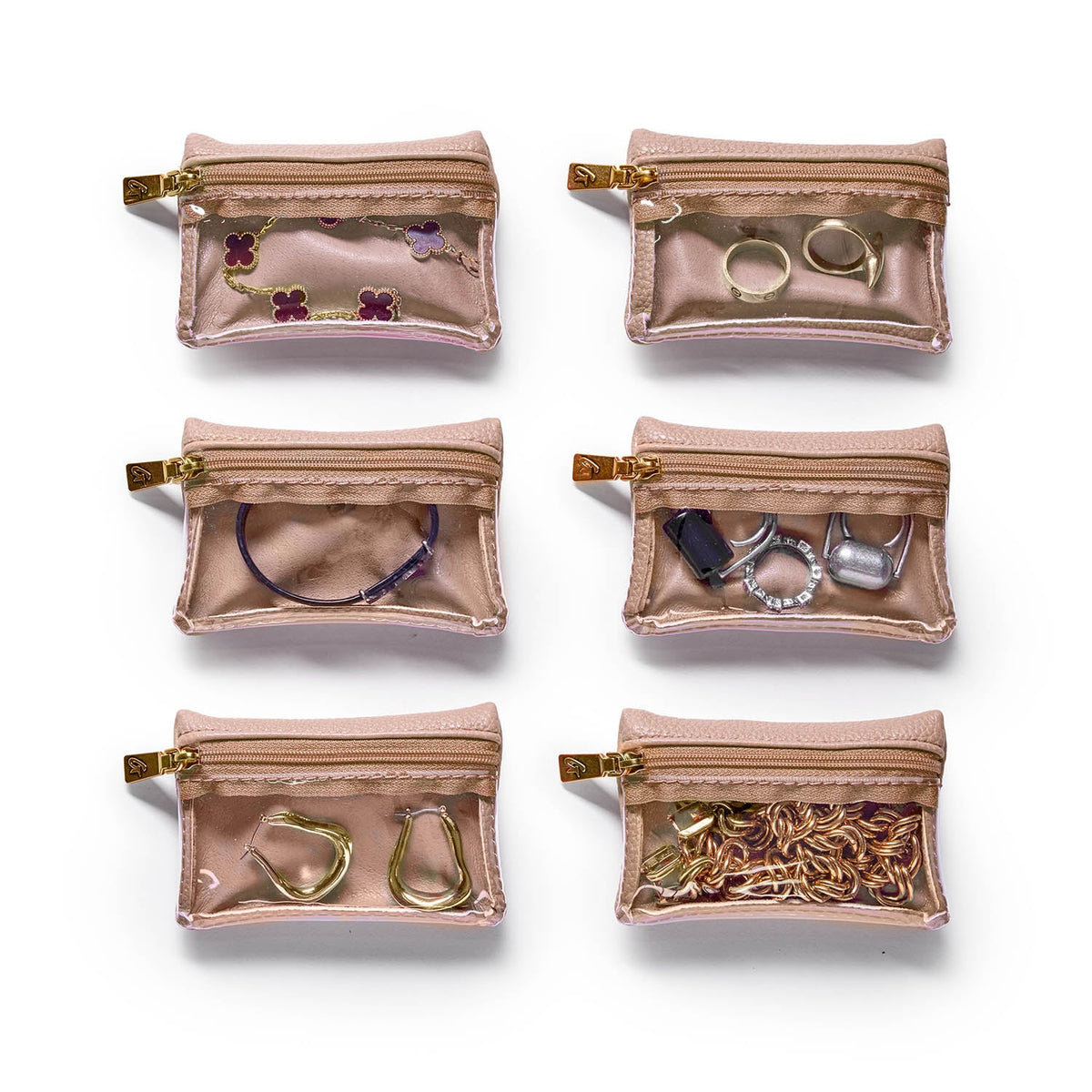 PEBBLE JEWELRY CASE - NUDE