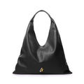 PEBBLE HOBO SHOULDER BAG - BLACK