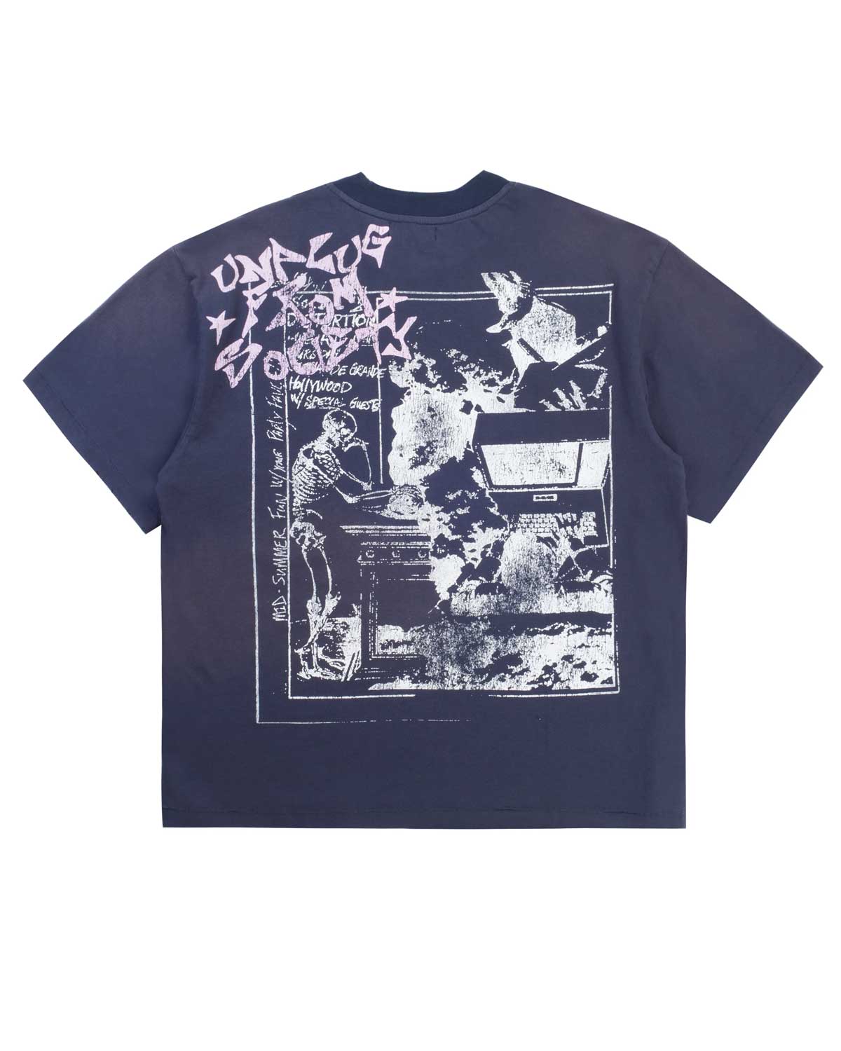 Boredom Kills French Tee Navy