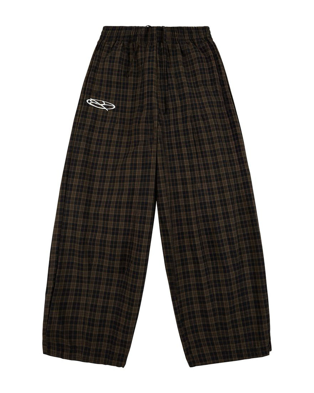 Boredom Kills Lounge Plaid Track Pants Black/Brown