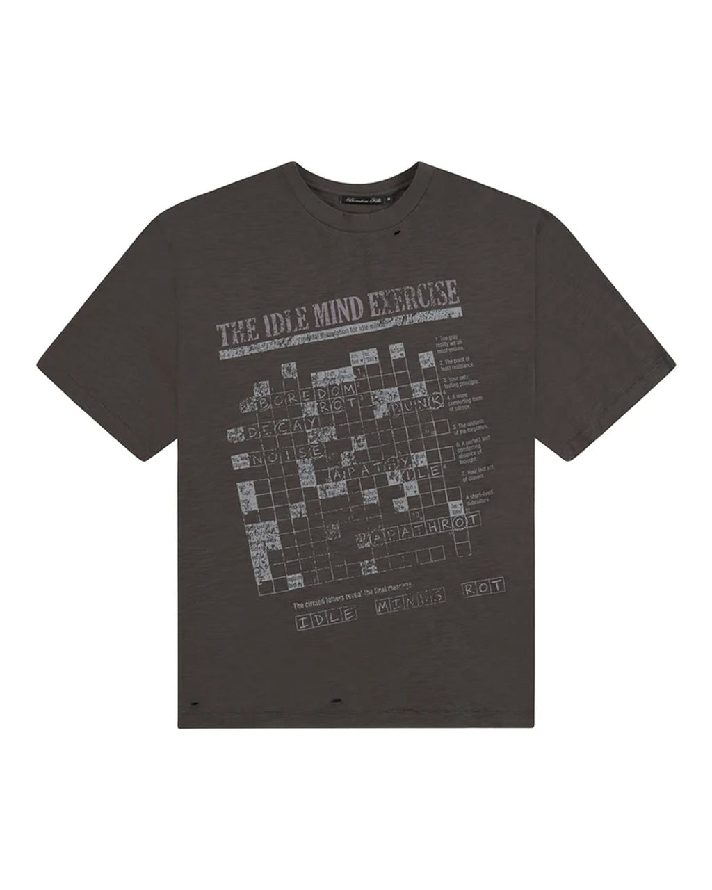 Boredom Kills Scramble Tee Black