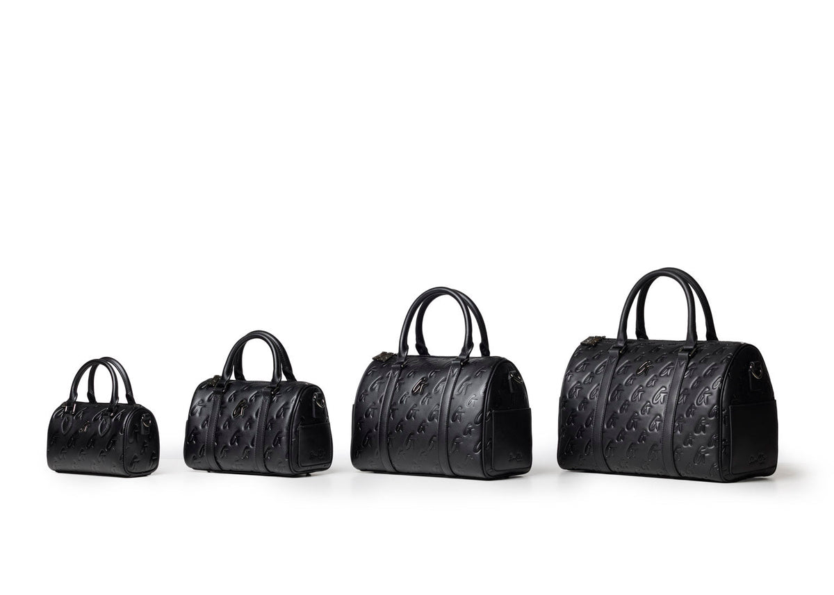 NANO MONOGRAM GAL BOSTON BAG - BLACK