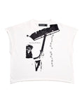 Bottega Desires Fire Of Desires Cutoff Tee White
