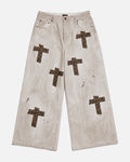 Bottega Desires Holy Grail Denim Pants Dirty White