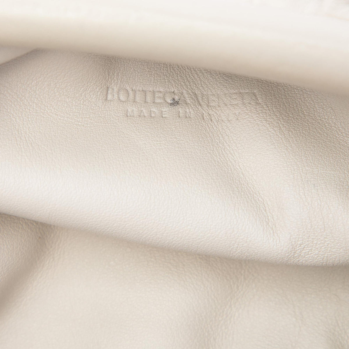 Bottega Veneta Lambskin The Mini Pouch Crossbody Bag - White