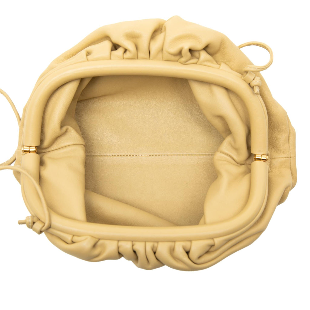 Bottega Veneta Lambskin The Mini Pouch Crossbody Bag - Yellow