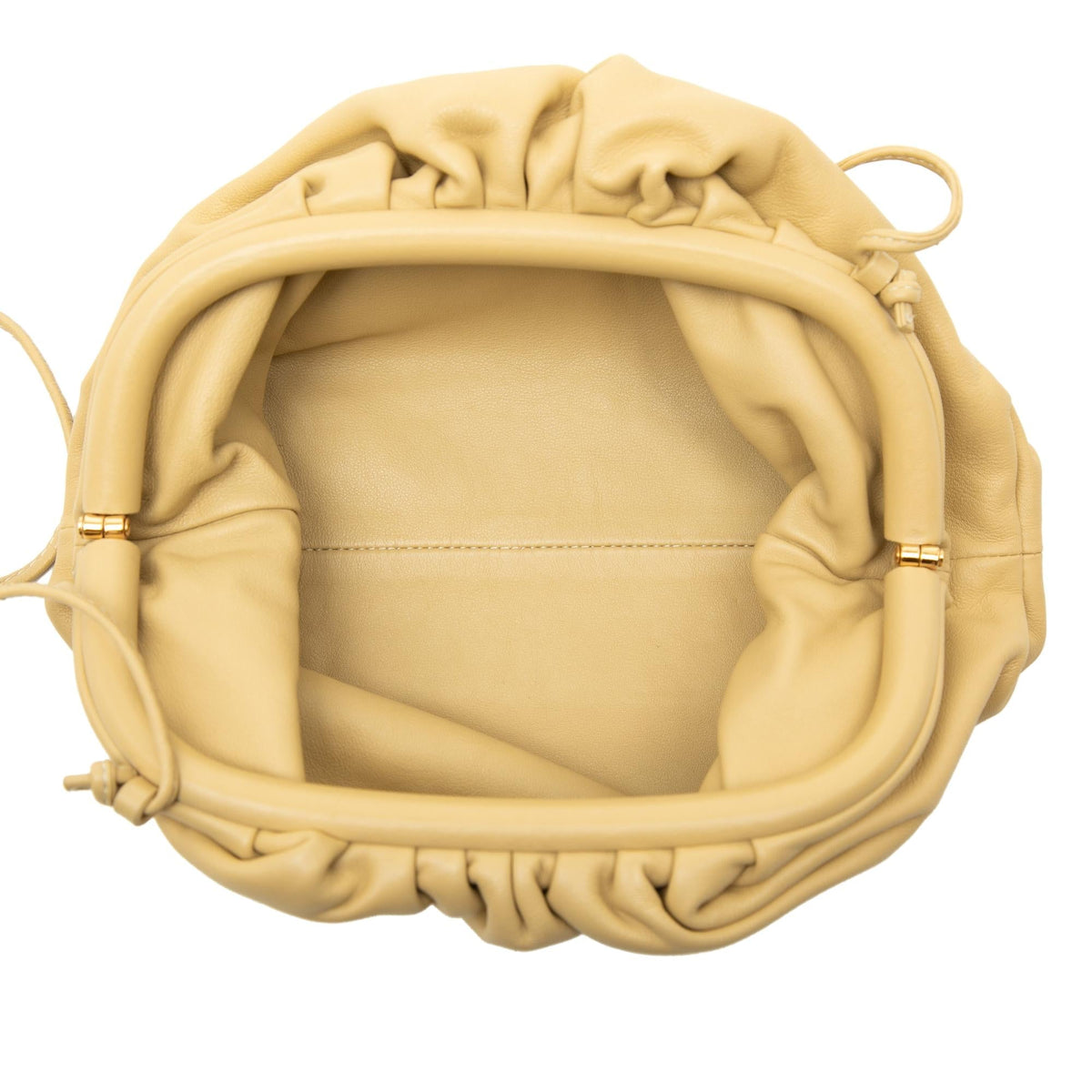 Bottega Veneta Lambskin The Mini Pouch Crossbody Bag - Yellow