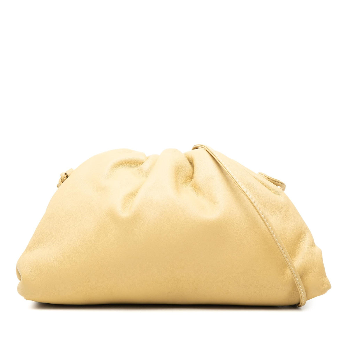 Bottega Veneta Lambskin The Mini Pouch Crossbody Bag - Yellow