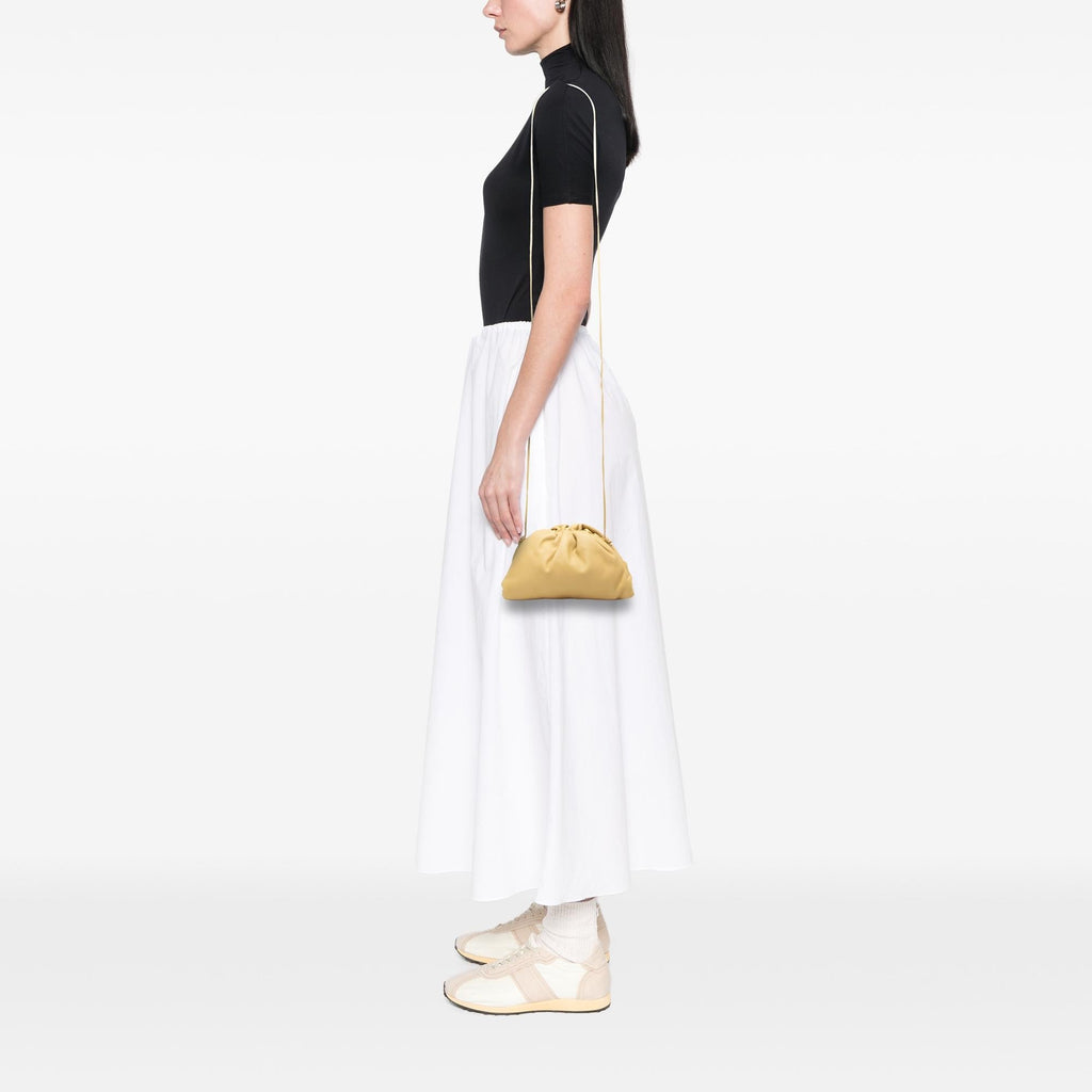 Bottega Veneta Lambskin The Mini Pouch Crossbody Bag - Yellow