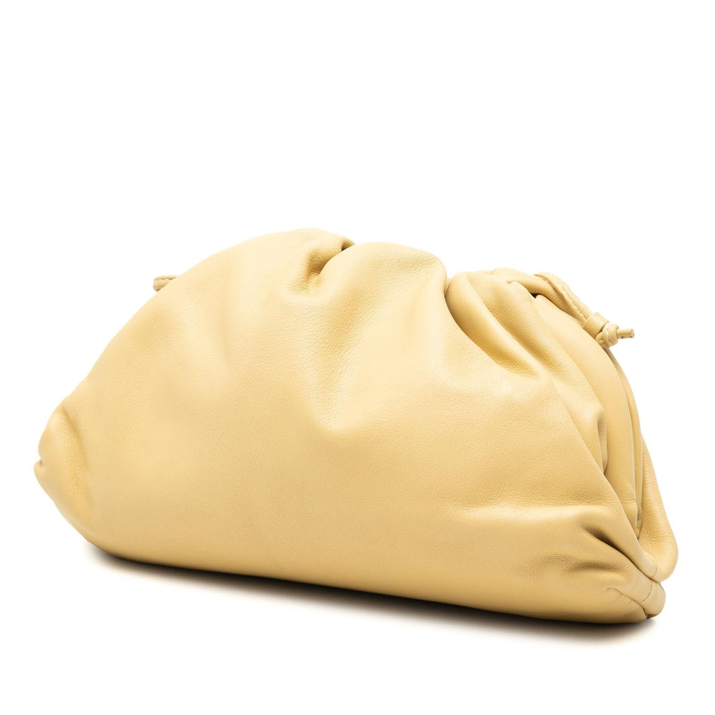 Bottega Veneta Lambskin The Mini Pouch Crossbody Bag - Yellow