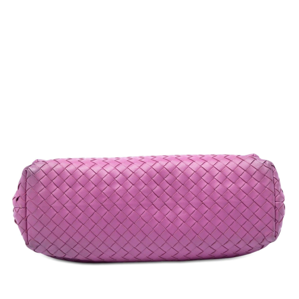 Bottega Veneta Medium Nappa Intrecciato Olimpia Shoulder Bag - Purple