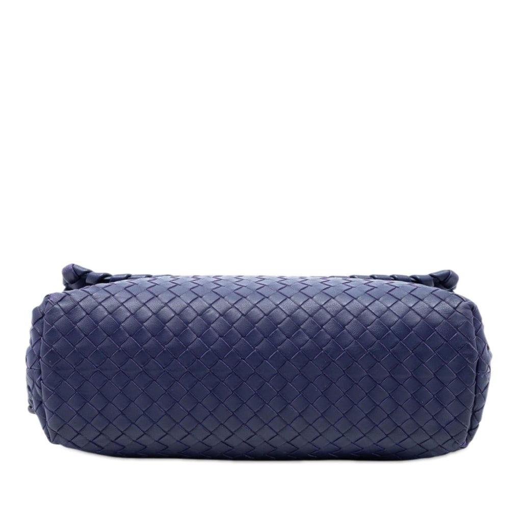 Bottega Veneta Medium Nappa Intrecciato Olimpia Shoulder Bag - Blue