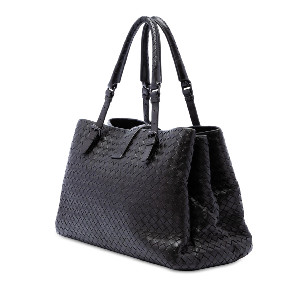 Bottega Veneta Medium Nappa Intrecciato Roma Tote Bag - Brown