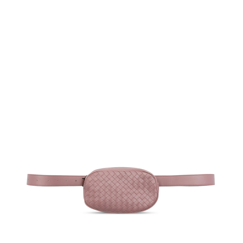 Bottega Veneta Nappa Intrecciato Belt Bag - Pink