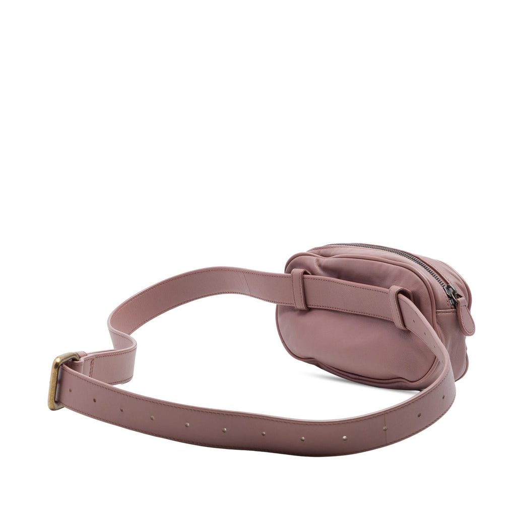Bottega Veneta Nappa Intrecciato Belt Bag - Pink