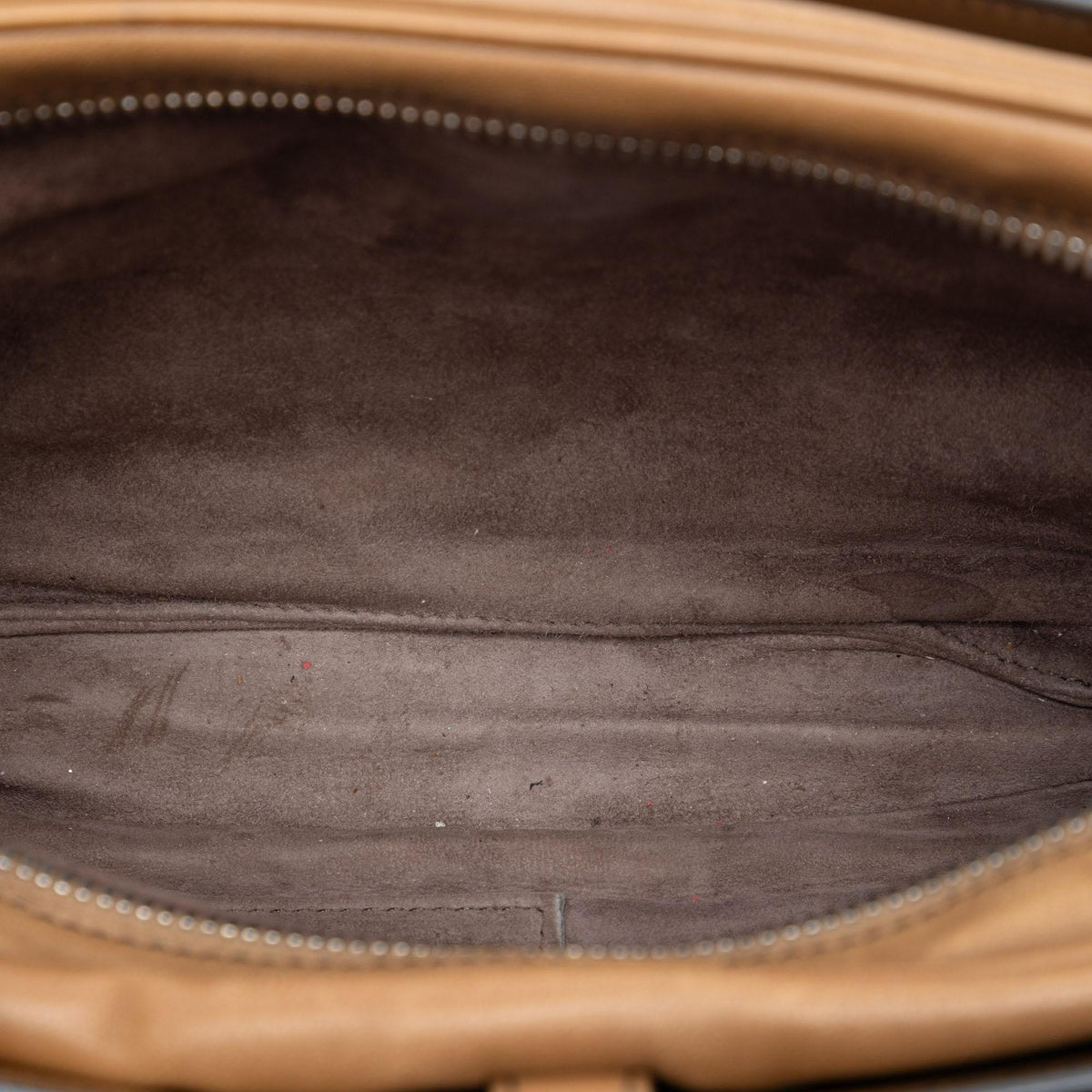 Bottega Veneta Nappa Intrecciato Belt Flap Camera Bag - Brown