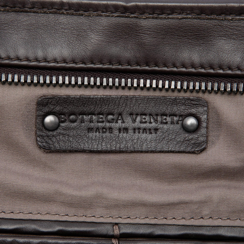 Bottega Veneta Nappa Intrecciato Business Bag - Brown