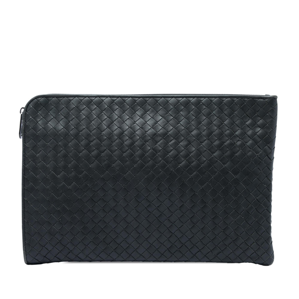 Bottega Veneta Nappa Intrecciato Clutch - Grey