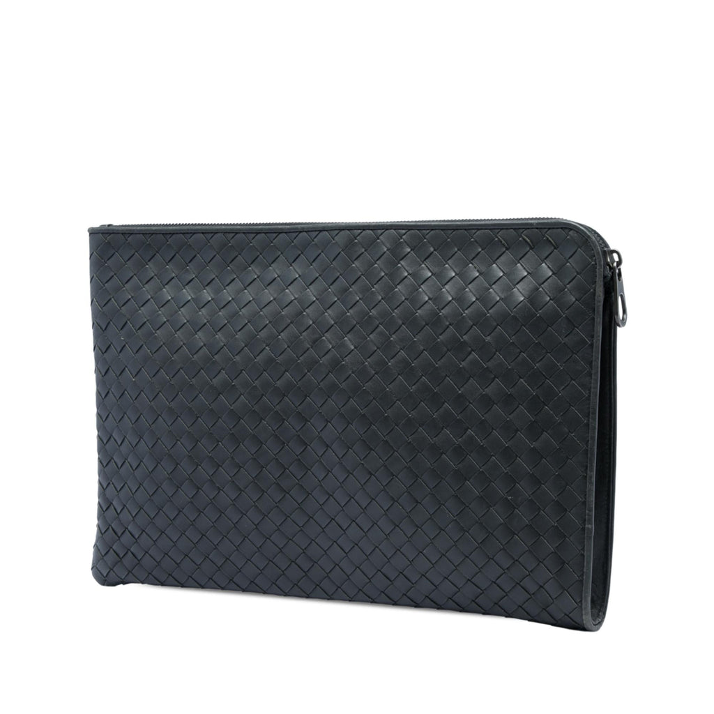 Bottega Veneta Nappa Intrecciato Clutch - Grey