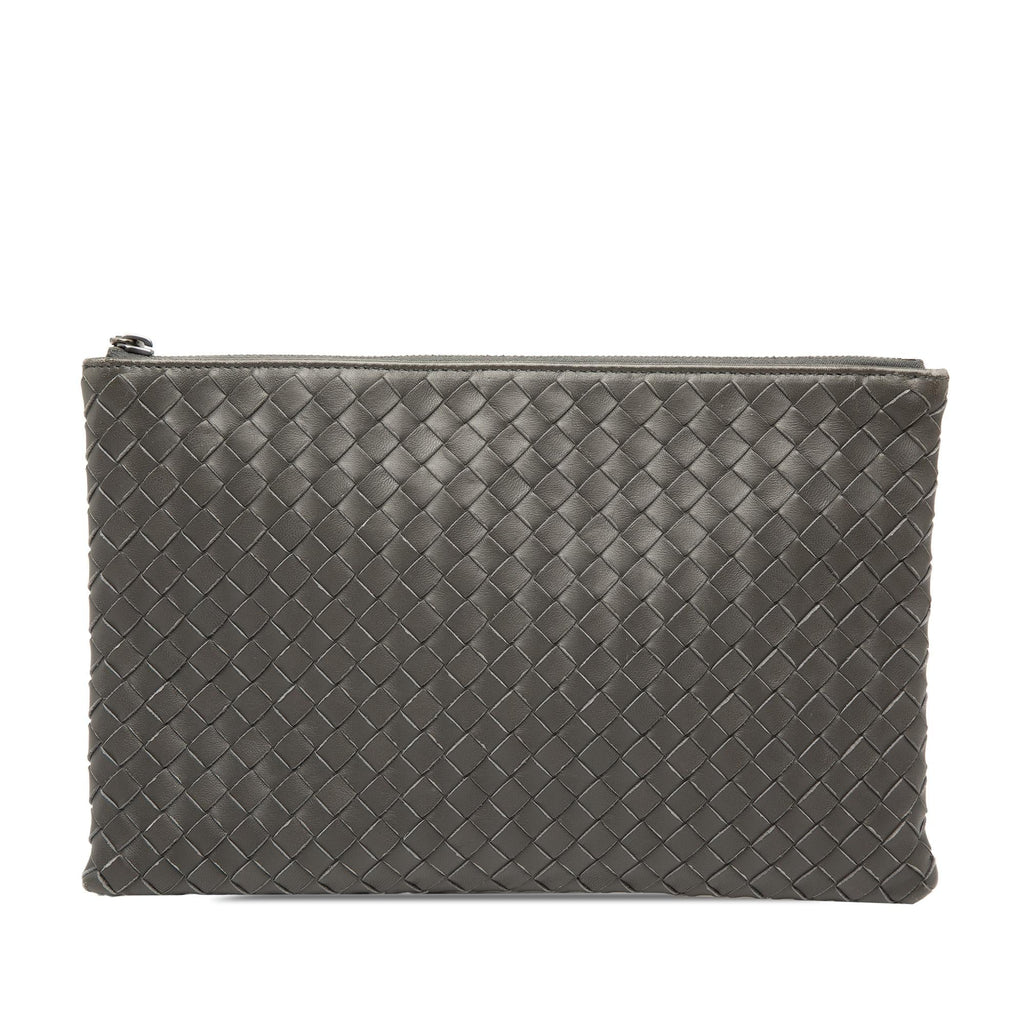 Bottega Veneta Nappa Intrecciato Clutch - Brown