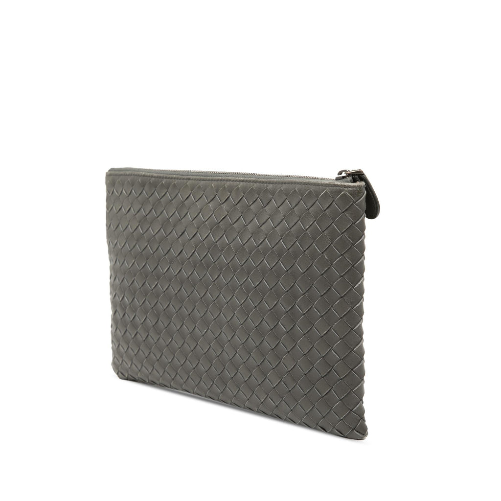Bottega Veneta Nappa Intrecciato Clutch - Brown