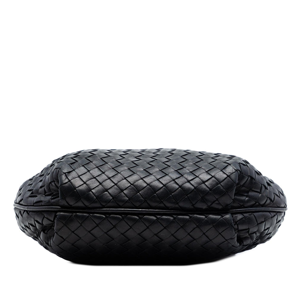 Bottega Veneta Nappa Intrecciato Crossbody Bag - Black