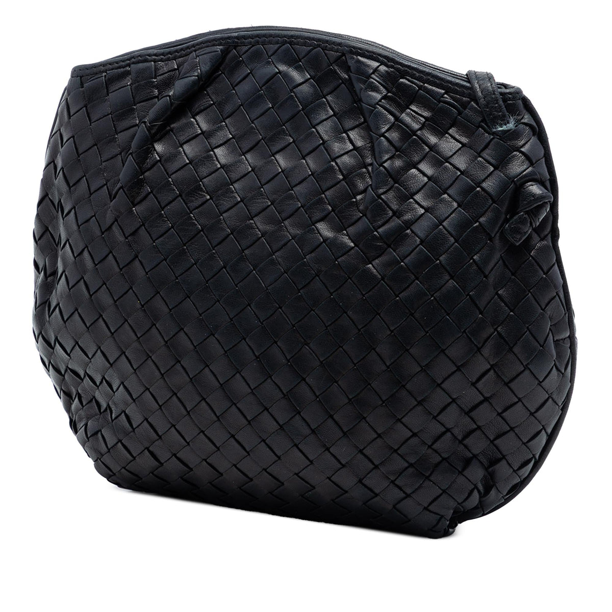 Bottega Veneta Nappa Intrecciato Crossbody Bag - Black