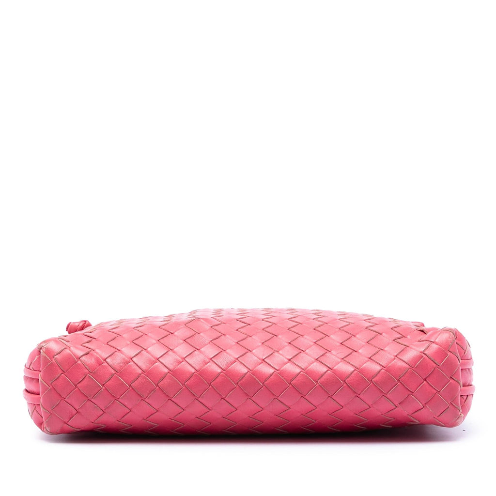 Bottega Veneta Nappa Intrecciato Nodini Crossbody Bag - Pink