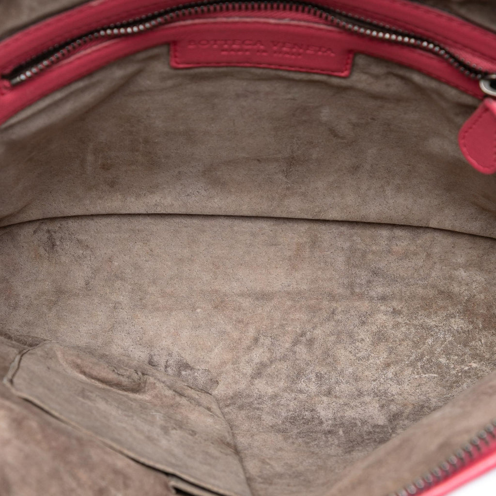 Bottega Veneta Nappa Intrecciato Nodini Crossbody Bag - Pink
