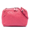 Bottega Veneta Nappa Intrecciato Nodini Crossbody Bag - Pink