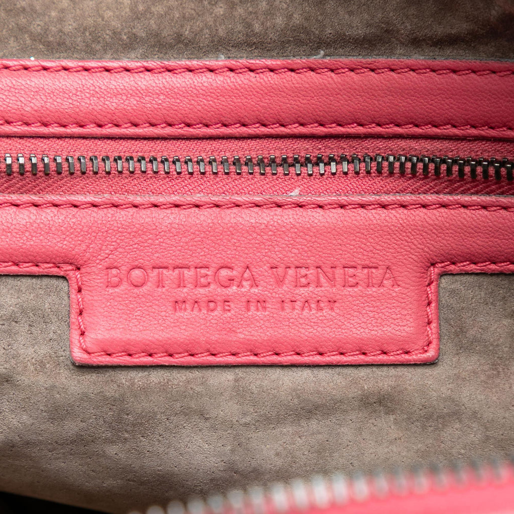 Bottega Veneta Nappa Intrecciato Nodini Crossbody Bag - Pink