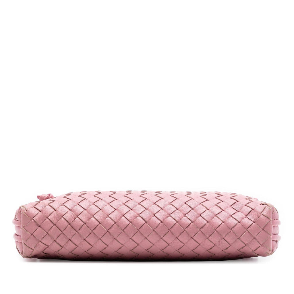 Bottega Veneta Nappa Intrecciato Nodini Crossbody Bag - Pink