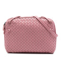 Bottega Veneta Nappa Intrecciato Nodini Crossbody Bag - Pink