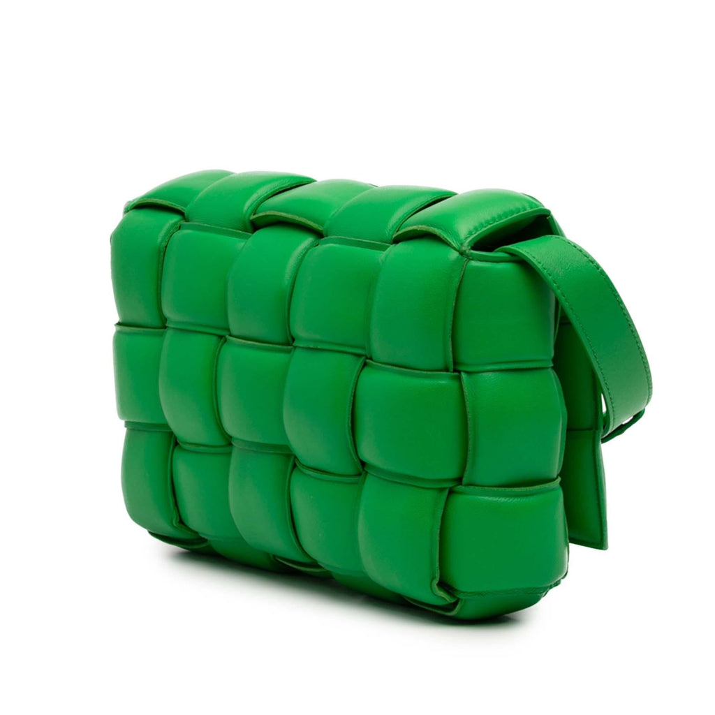 Bottega Veneta Nappa Intrecciato Padded Cassette Crossbody Bag - Green