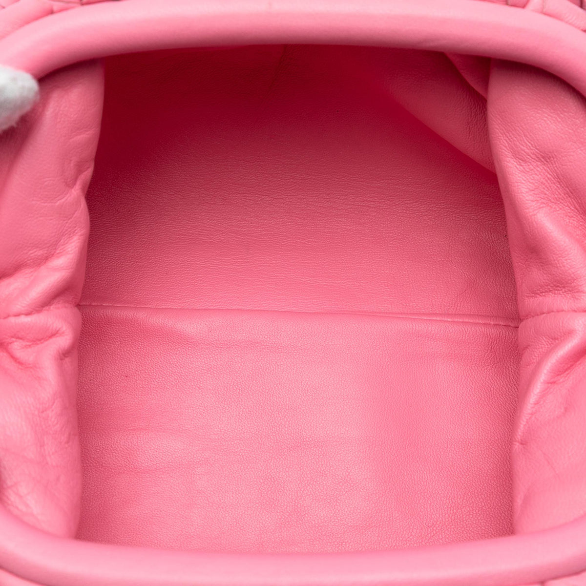 Bottega Veneta Nappa Intrecciato The Mini Pouch Crossbody Bag - Pink