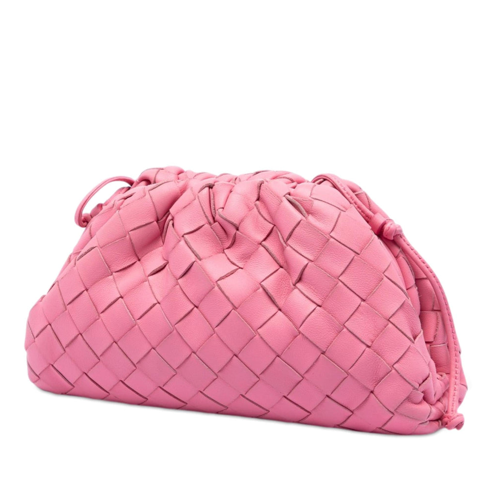 Bottega Veneta Nappa Intrecciato The Mini Pouch Crossbody Bag - Pink