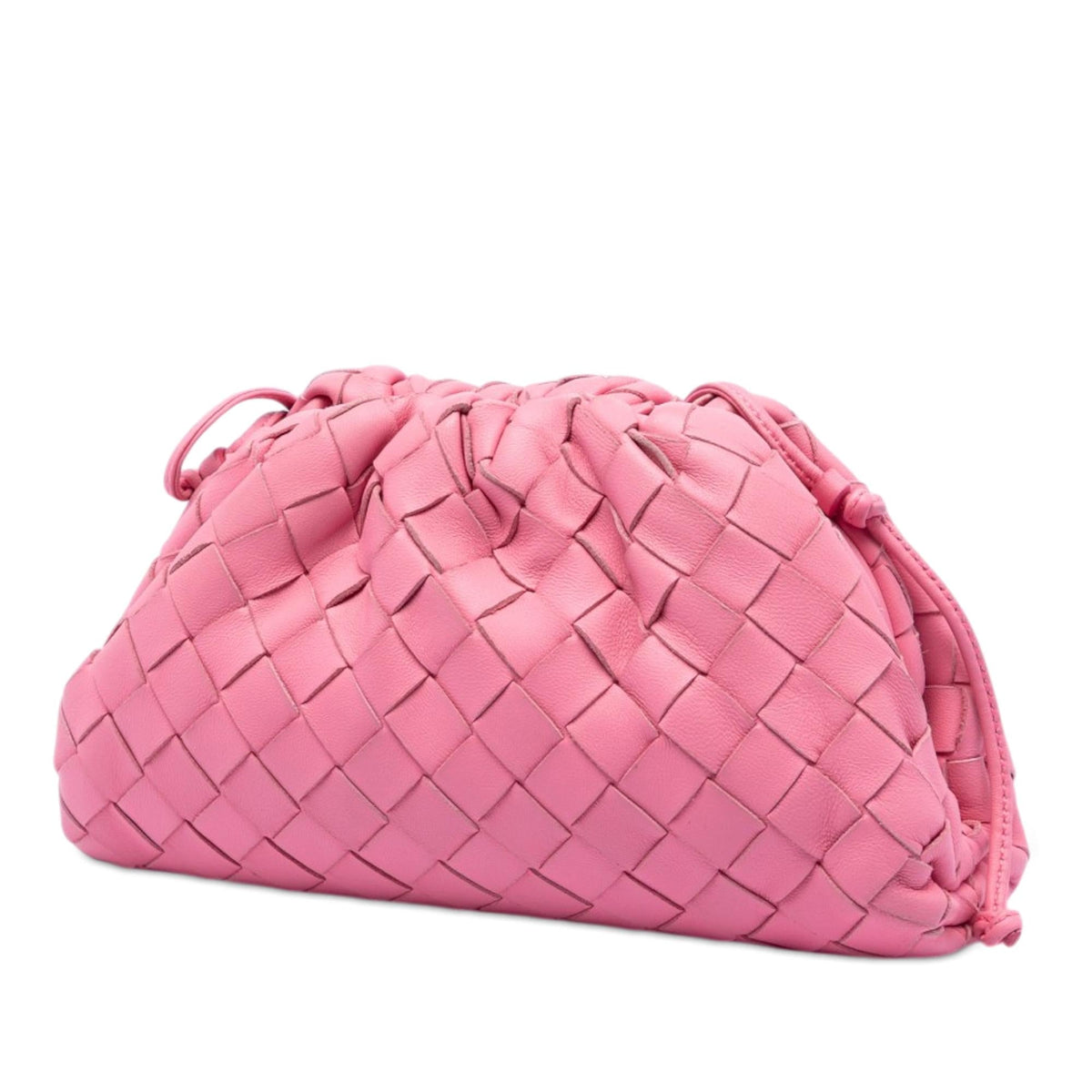 Bottega Veneta Nappa Intrecciato The Mini Pouch Crossbody Bag - Pink