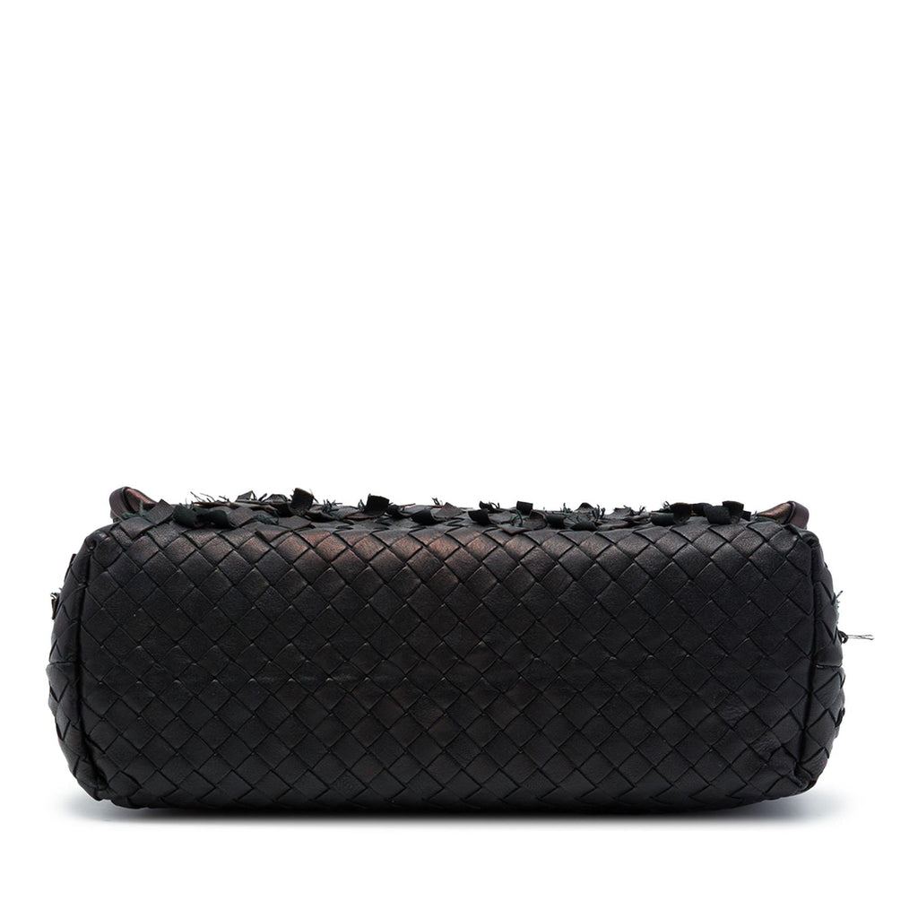 Bottega Veneta Nappa Intrecciato Tobu Olimpia Shoulder Bag - Brown