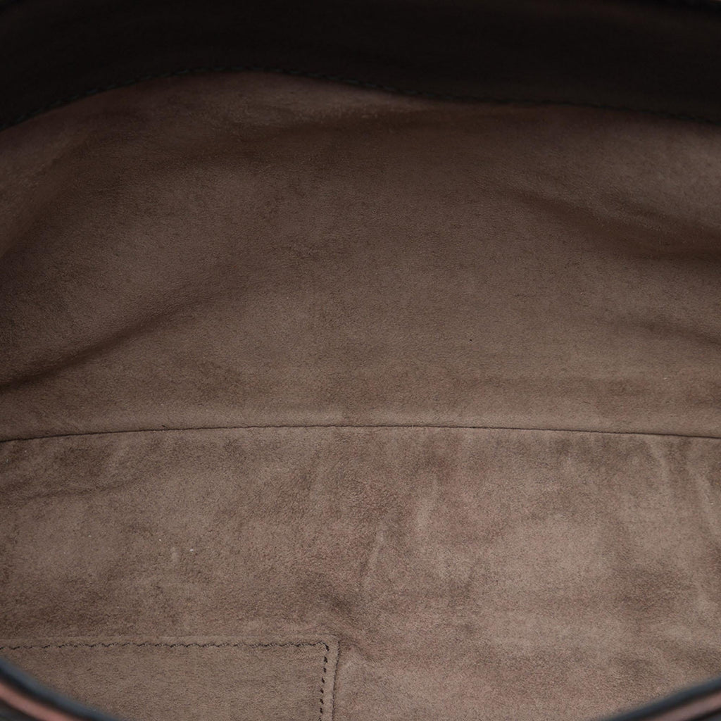 Bottega Veneta Nappa Intrecciato Tobu Olimpia Shoulder Bag - Brown