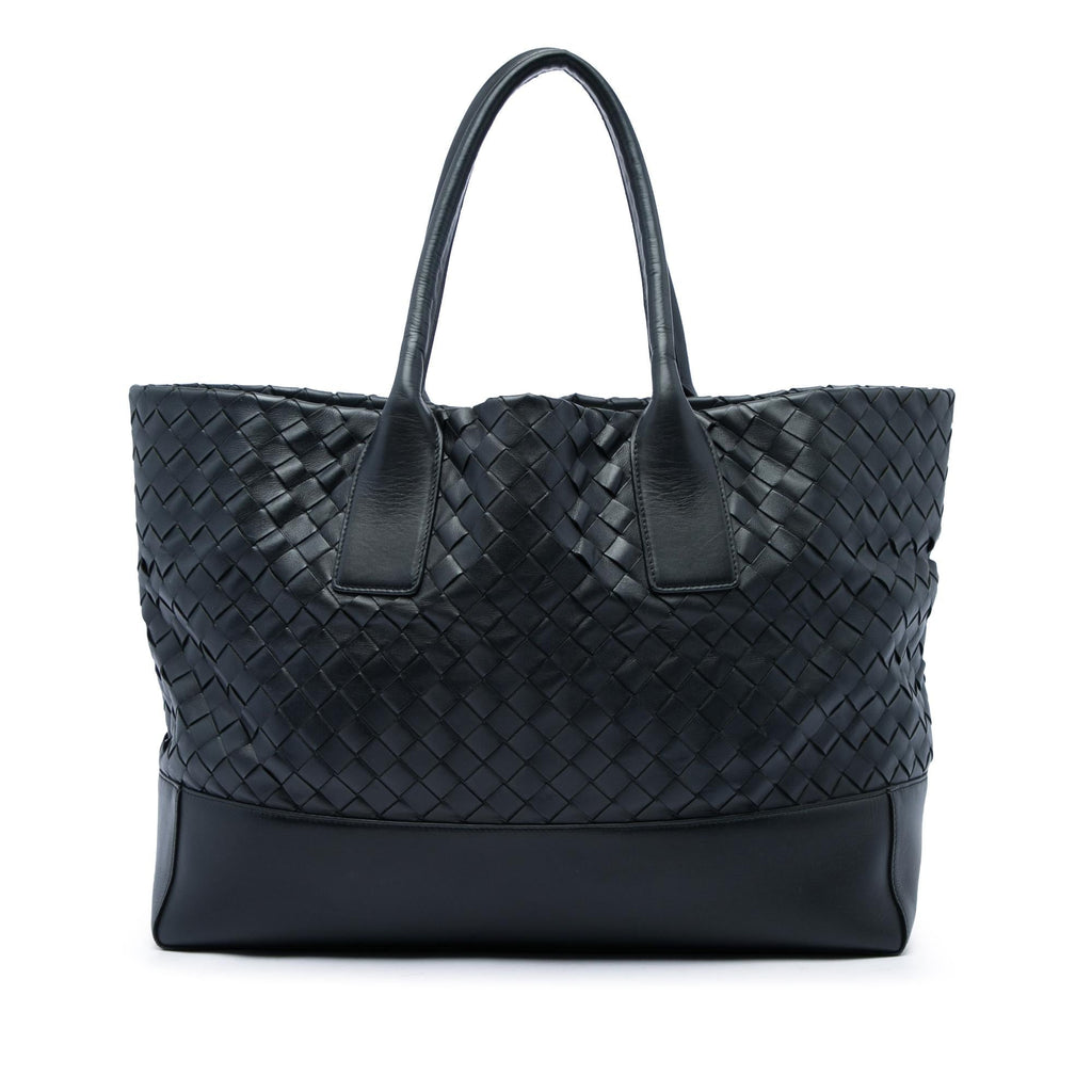 Bottega Veneta Nappa Intrecciato Tote Bag - Black